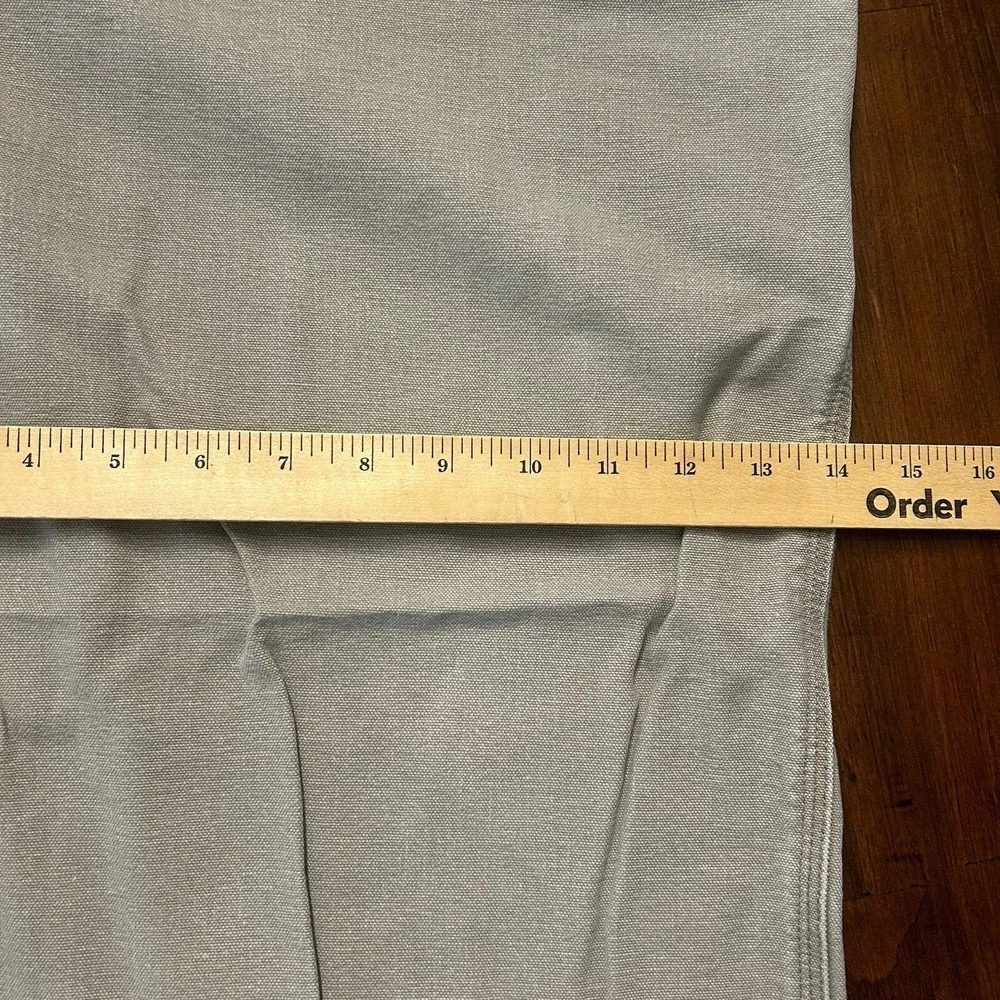 Carhartt Carpenter Pants Mens 40x28* Beige Canvas Dungaree Fit Workwear *SHORT‎